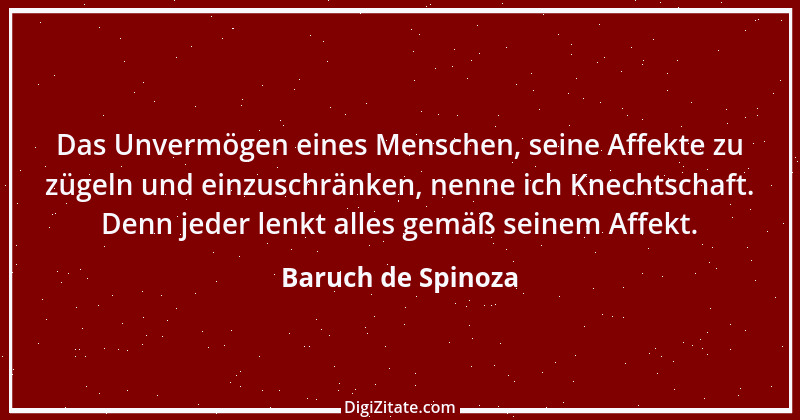 Zitat von Baruch de Spinoza 126