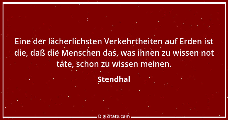 Zitat von Stendhal 7