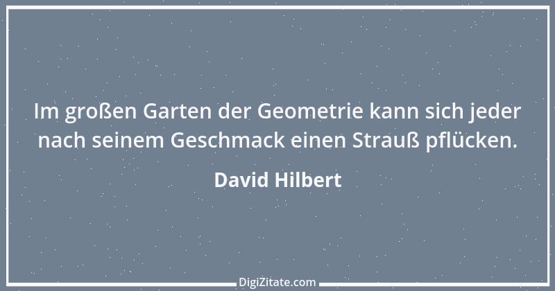 Zitat von David Hilbert 1