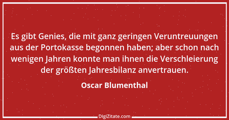 Zitat von Oscar Blumenthal 2