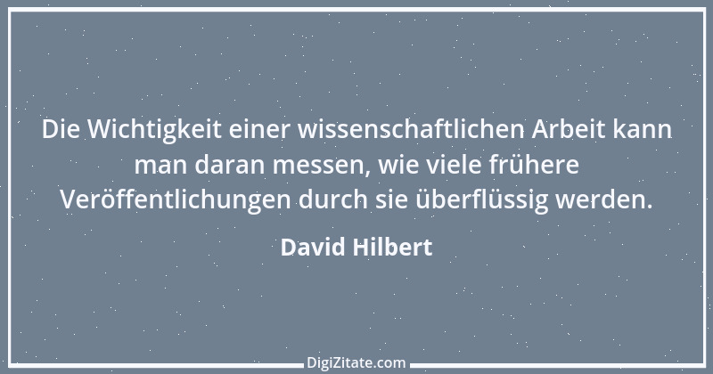 Zitat von David Hilbert 2