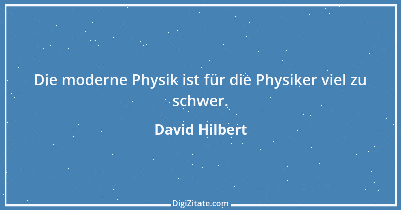 Zitat von David Hilbert 3