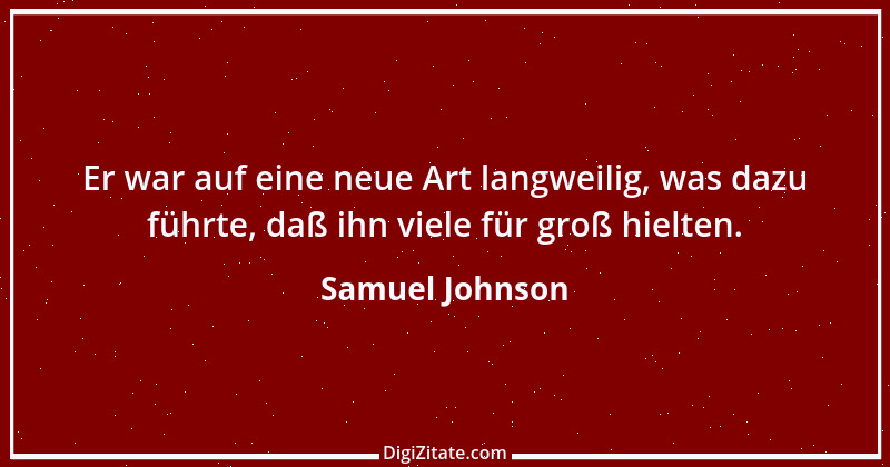 Zitat von Samuel Johnson 34