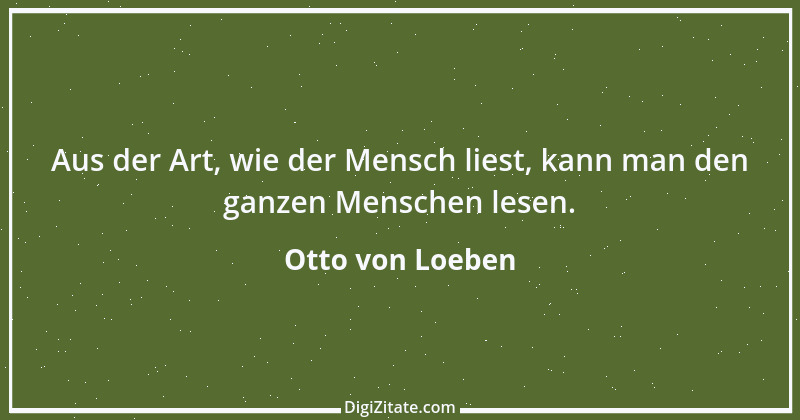 Zitat von Otto von Loeben 1