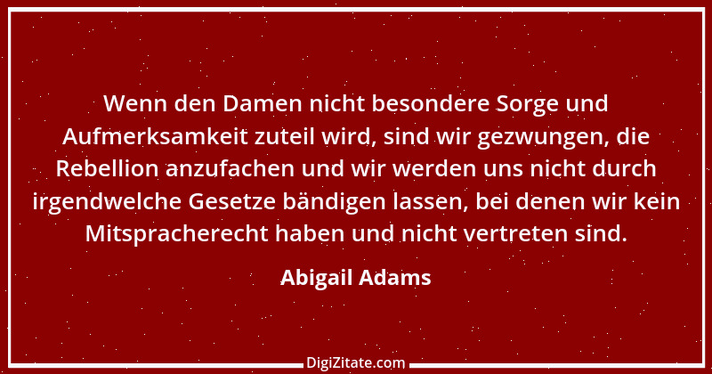 Zitat von Abigail Adams 2