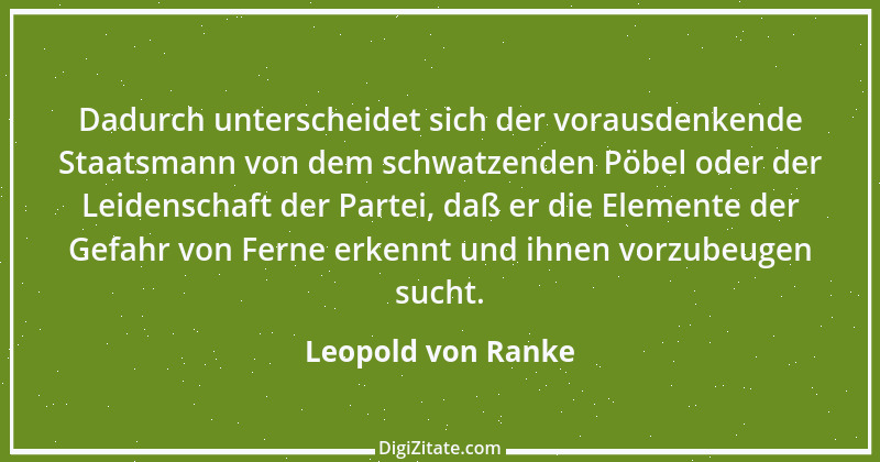 Zitat von Leopold von Ranke 86