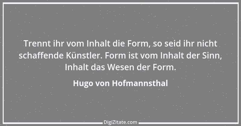 Zitat von Hugo von Hofmannsthal 182