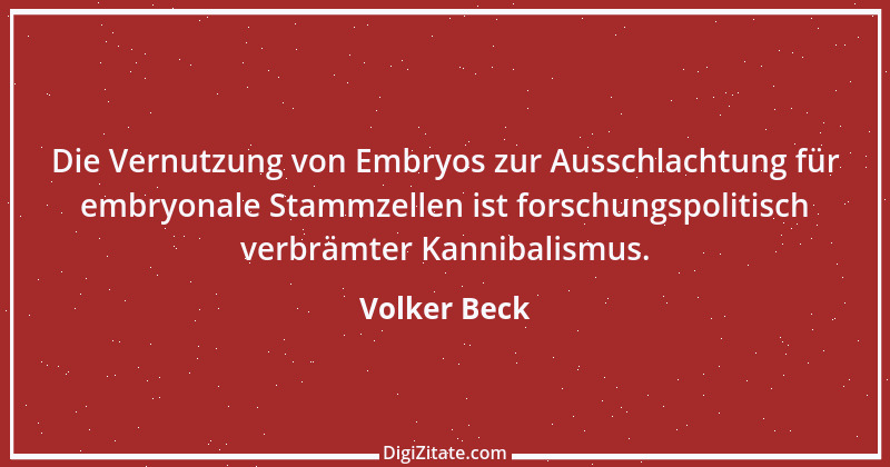 Zitat von Volker Beck 1