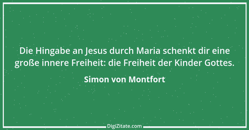 Zitat von Simon von Montfort 1