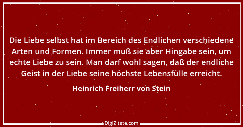 Zitat von Heinrich Freiherr von Stein 22