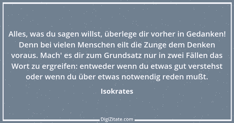 Zitat von Isokrates 1