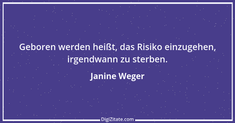 Zitat von Janine Weger 42