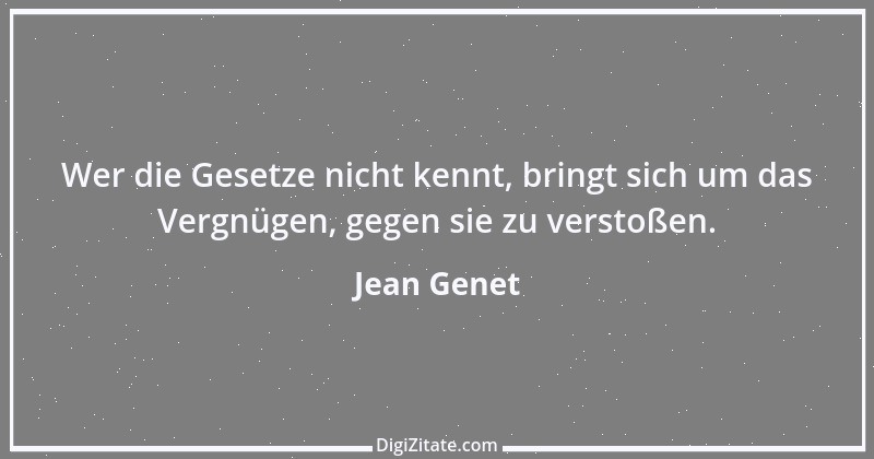 Zitat von Jean Genet 4