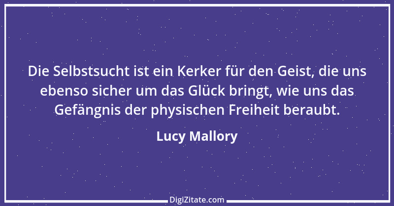 Zitat von Lucy Mallory 4