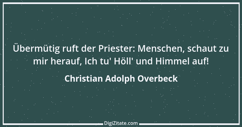 Zitat von Christian Adolph Overbeck 1