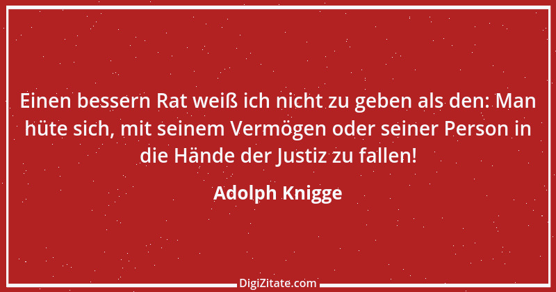 Zitat von Adolph Knigge 104