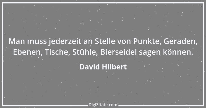 Zitat von David Hilbert 11