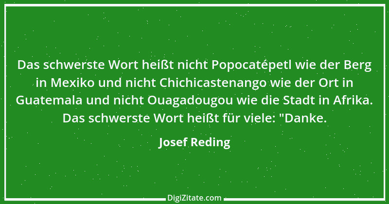 Zitat von Josef Reding 1