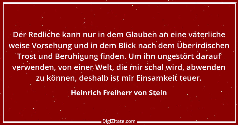 Zitat von Heinrich Freiherr von Stein 26