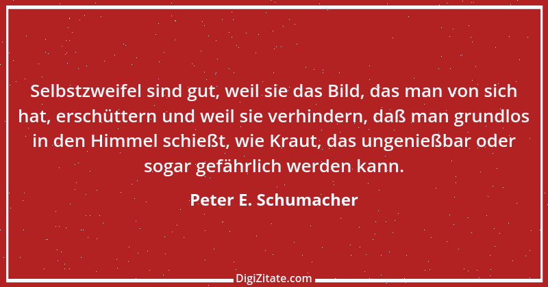 Zitat von Peter E. Schumacher 854