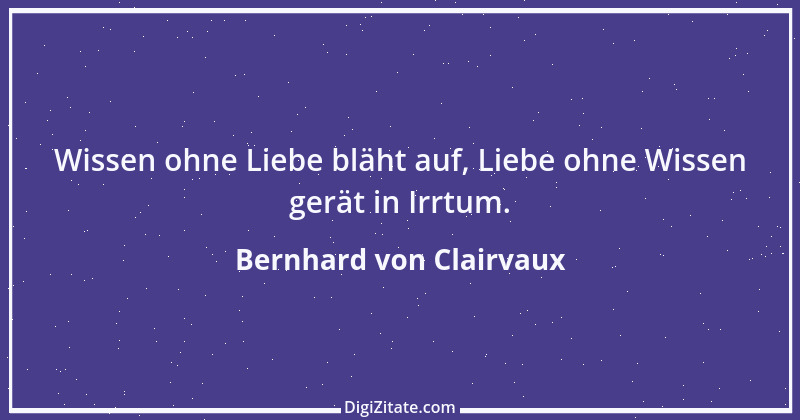 Zitat von Bernhard von Clairvaux 86