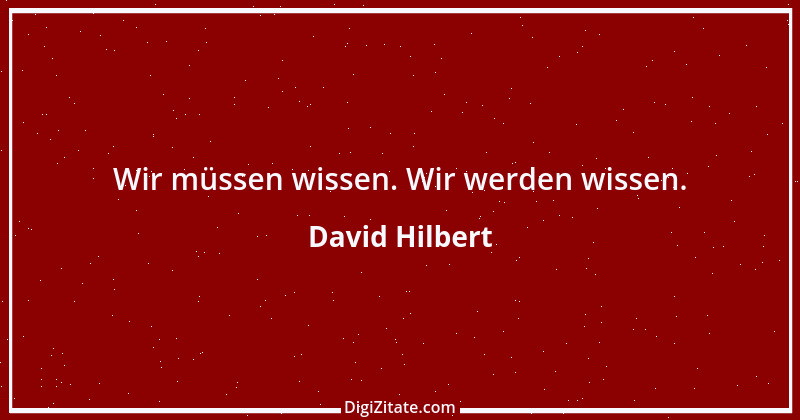 Zitat von David Hilbert 13