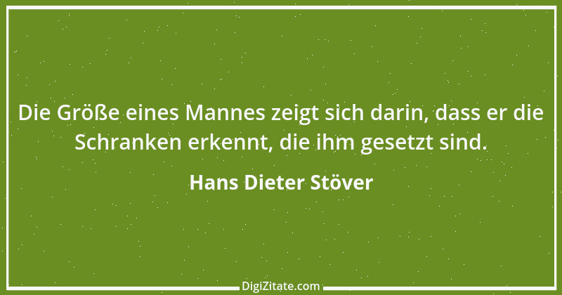 Zitat von Hans Dieter Stöver 1