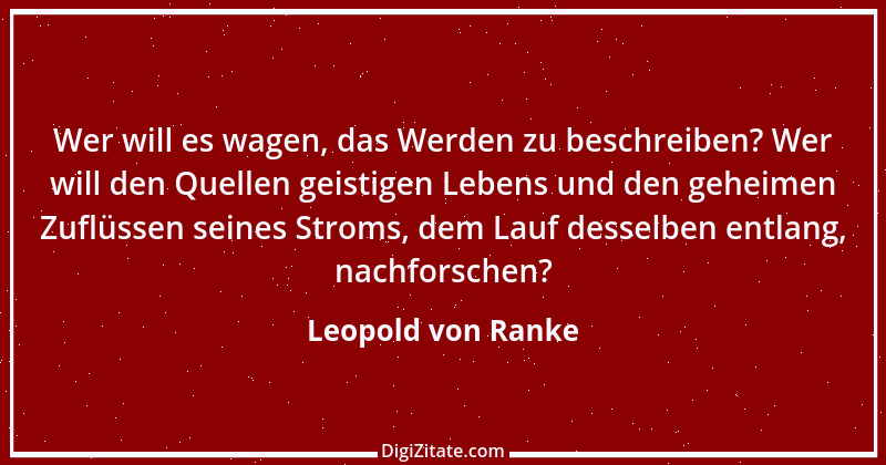 Zitat von Leopold von Ranke 94