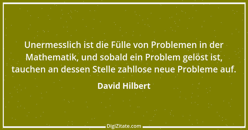 Zitat von David Hilbert 14