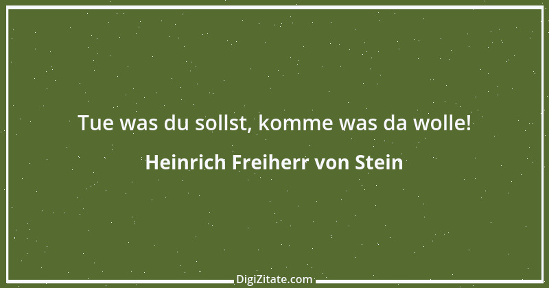 Zitat von Heinrich Freiherr von Stein 28