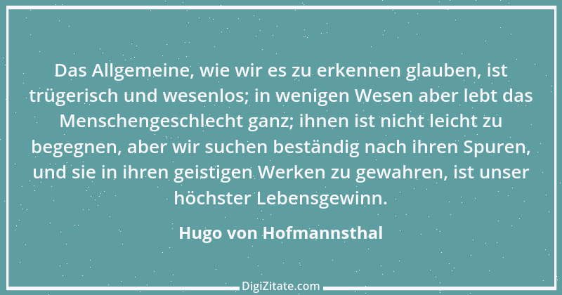 Zitat von Hugo von Hofmannsthal 190