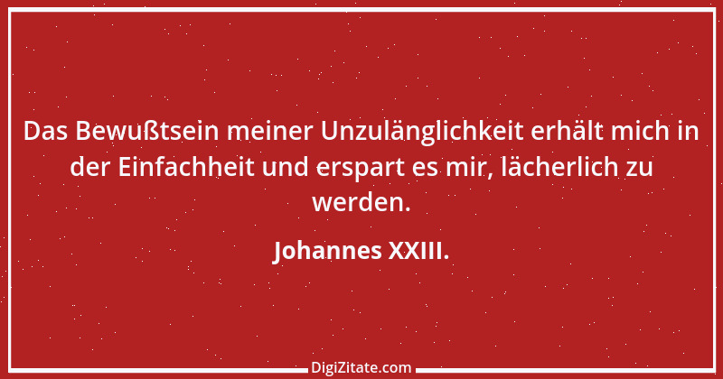 Zitat von Johannes XXIII. 29