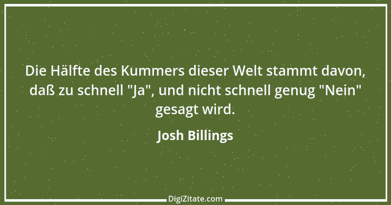 Zitat von Josh Billings 2