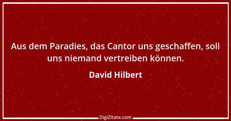 Zitat von David Hilbert 16