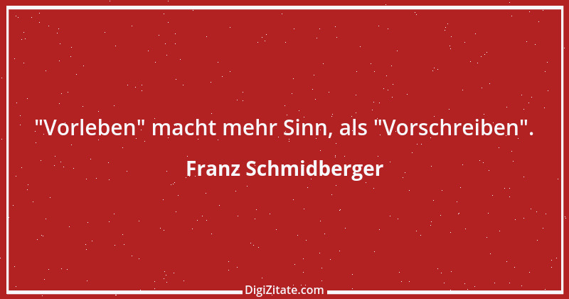 Zitat von Franz Schmidberger 11