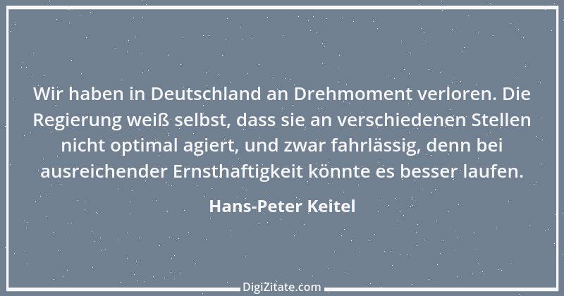 Zitat von Hans-Peter Keitel 1