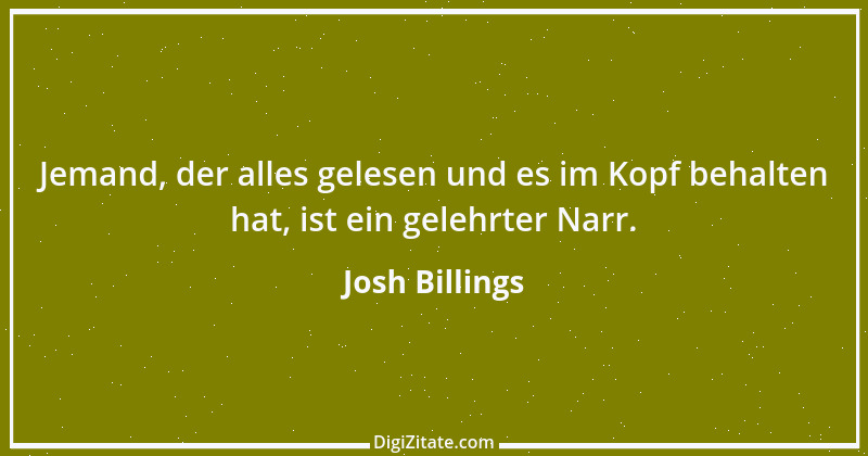 Zitat von Josh Billings 5