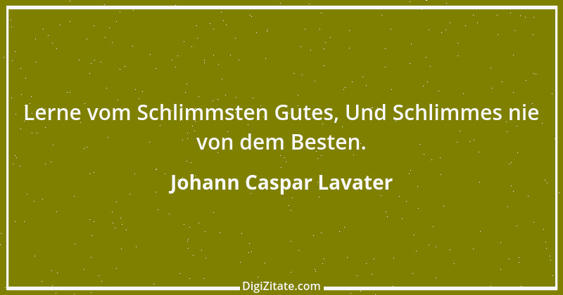 Zitat von Johann Caspar Lavater 25