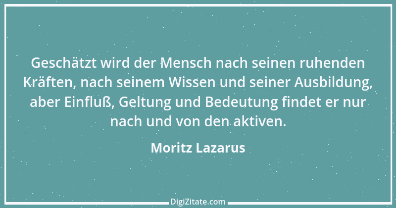 Zitat von Moritz Lazarus 17