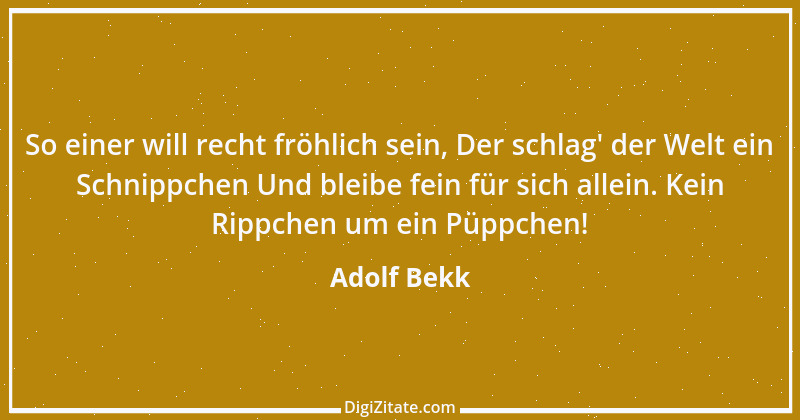 Zitat von Adolf Bekk 1