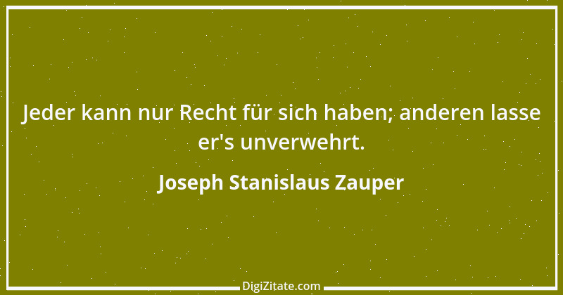 Zitat von Joseph Stanislaus Zauper 82