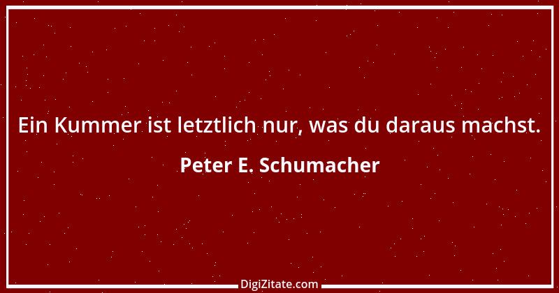 Zitat von Peter E. Schumacher 564