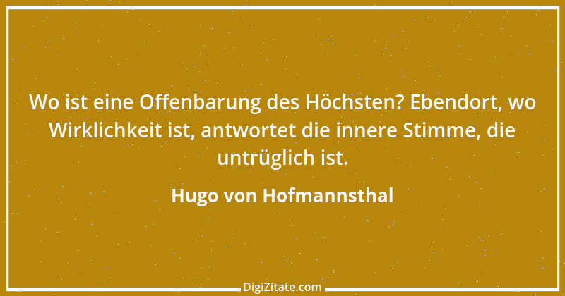 Zitat von Hugo von Hofmannsthal 195