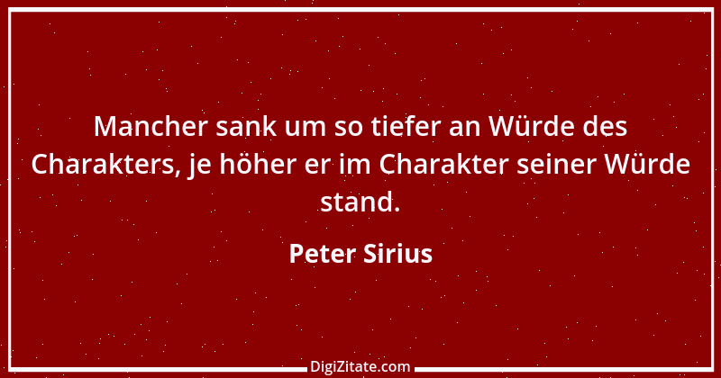 Zitat von Peter Sirius 456