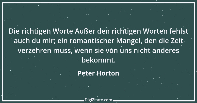 Zitat von Peter Horton 180