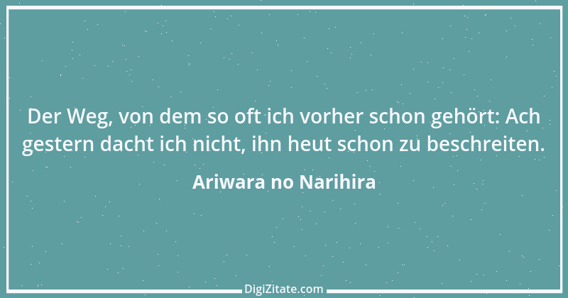 Zitat von Ariwara no Narihira 1