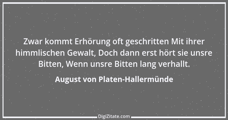 Zitat von August von Platen-Hallermünde 8