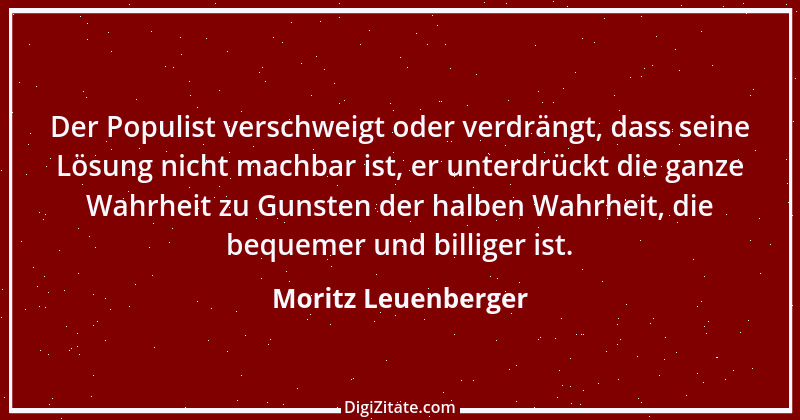 Zitat von Moritz Leuenberger 1