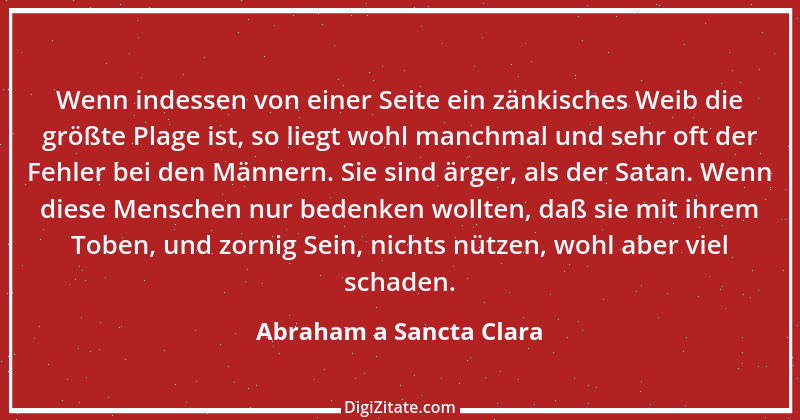 Zitat von Abraham a Sancta Clara 11