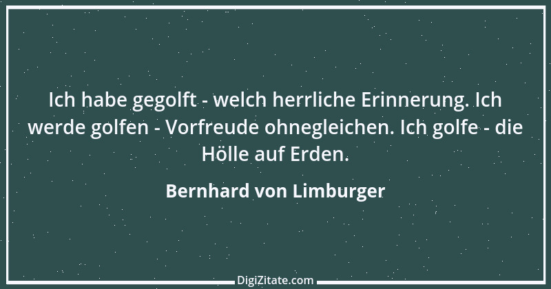 Zitat von Bernhard von Limburger 1